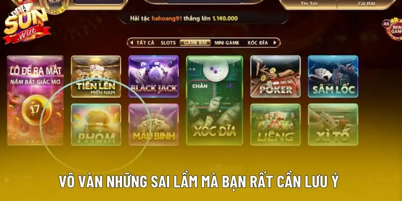 Vô vàn những sai lầm mà bạn rất cần lưu ý Vô vàn những sai lầm mà bạn rất cần lưu ý